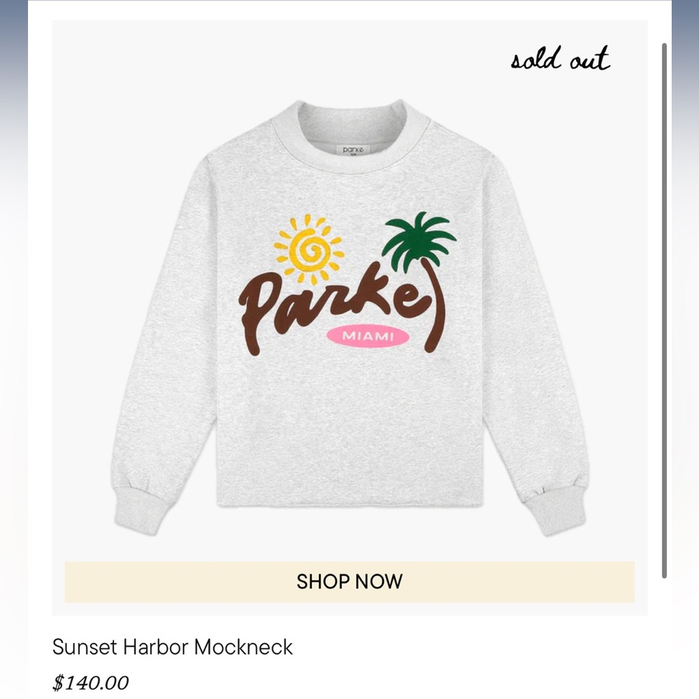 Gray Parke Miami Sweatshirt